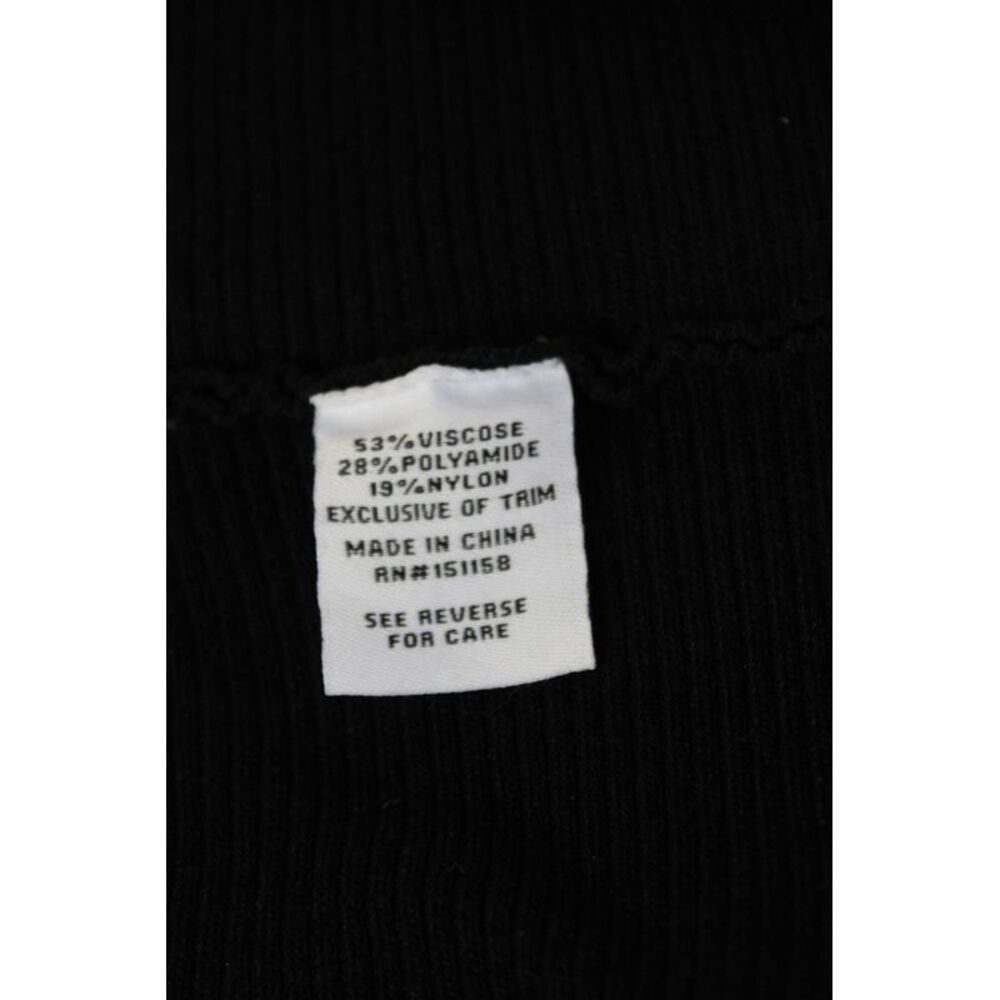 525 Women Black Camisole Spaghetti Strap Button Viscose Blend Size S - Picture 4 of 6